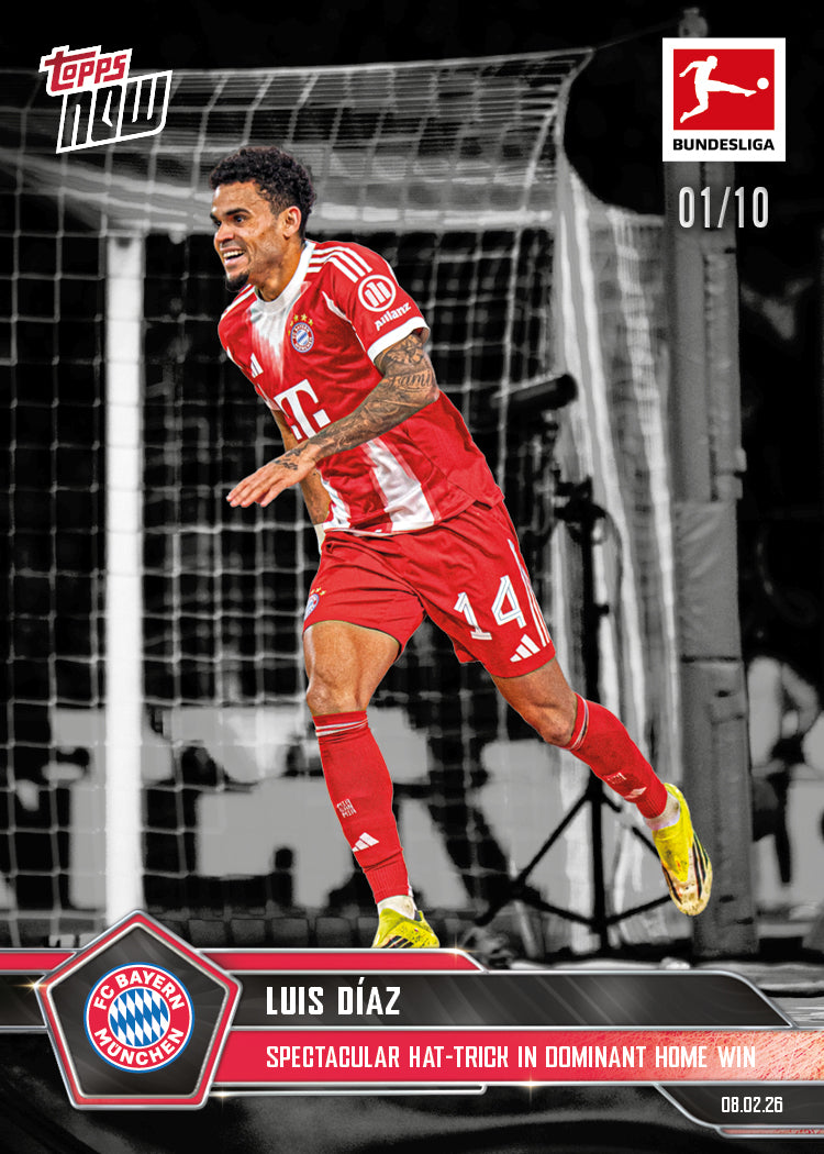 Luis Díaz - 2025-26 Bundesliga Topps NOW - Card 120 - PR: 469 - Image 4