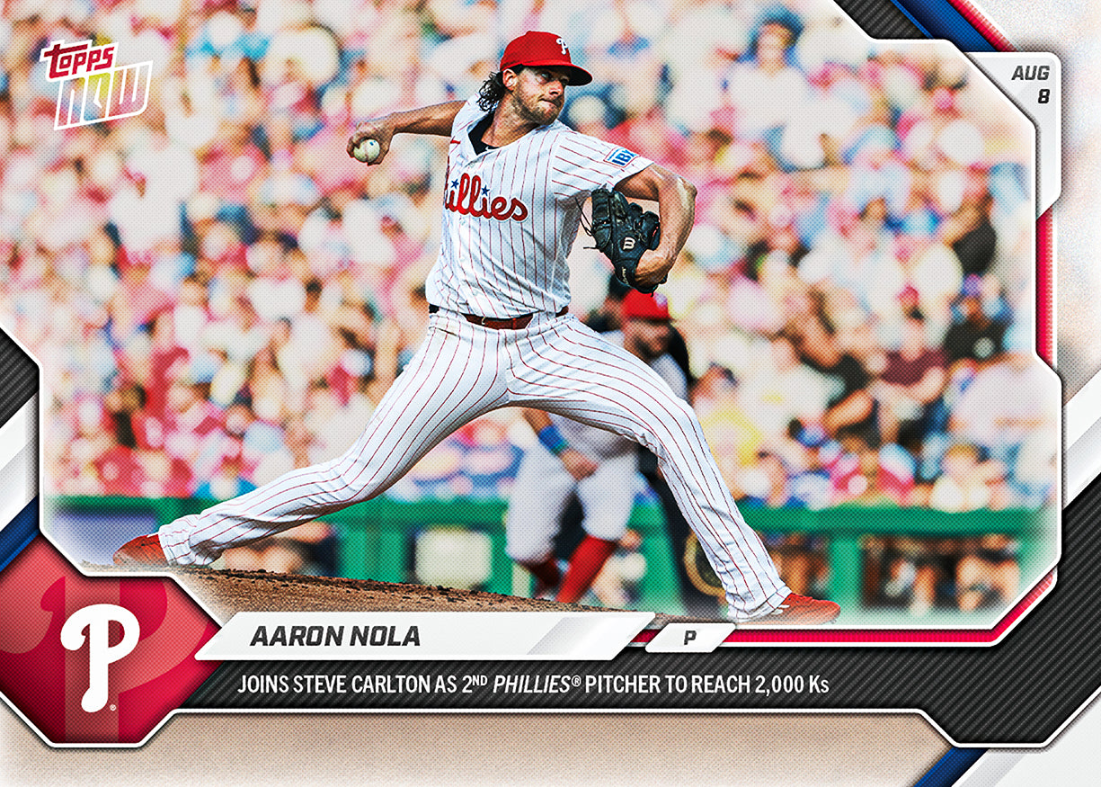 Aaron Nola - 2026 MLB Topps NOW - Card 536 - PR: 956