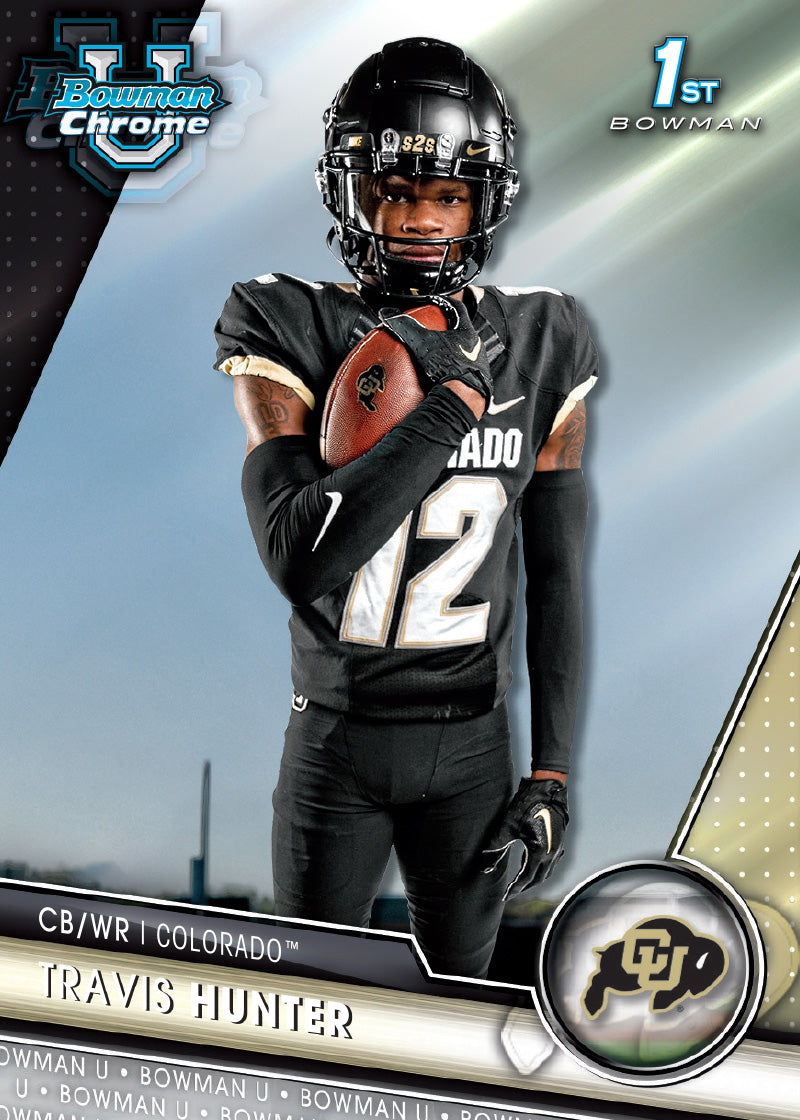 2023 Bowman University Chrome Football - HTA Box - Sealed Case - Image 2