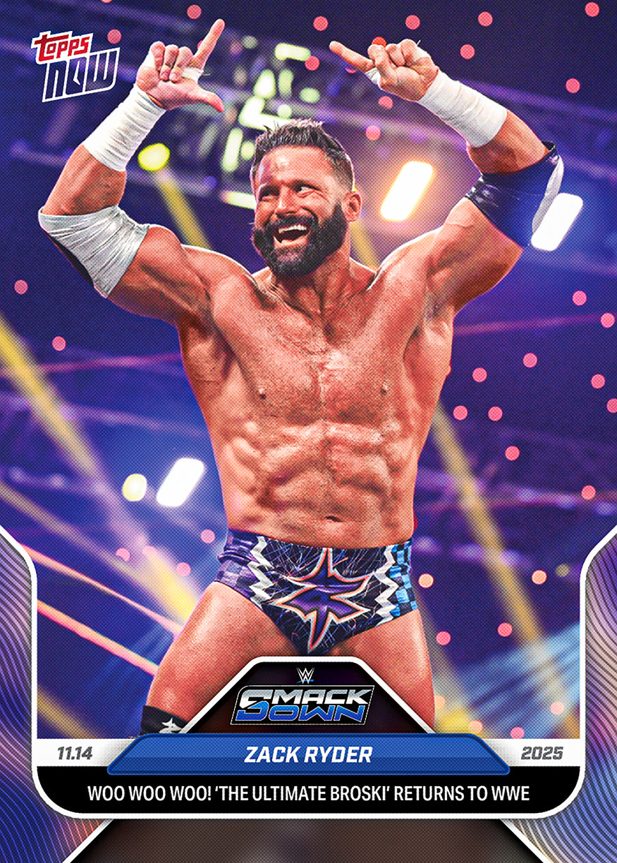 Zack Ryder - 2025 WWE Topps NOW - Card 123 - PR: 2731