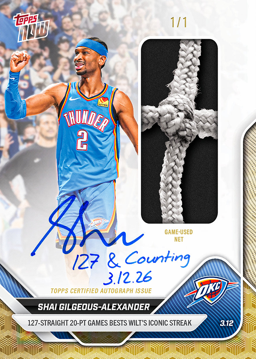 Shai Gilgeous-Alexander - 2025-26 NBA Topps NOW - Card 205 - PR: 21058 - Image 2