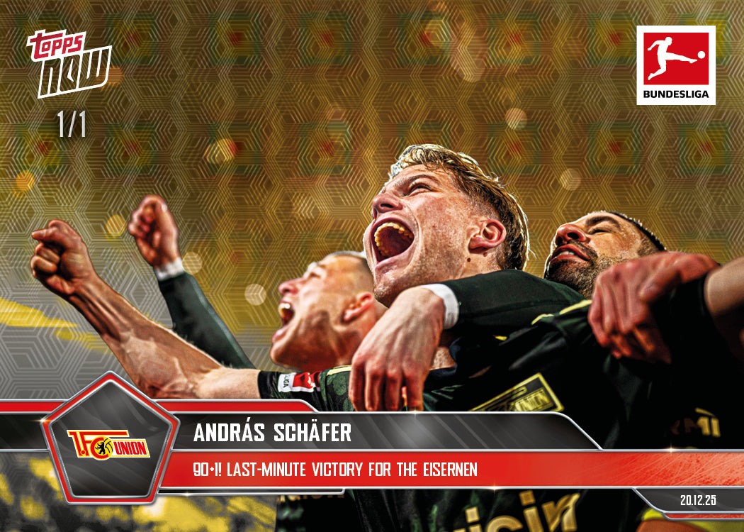 András Schäfer - 2025-26 Bundesliga Topps NOW - Card 85 - PR: 188 - Image 2