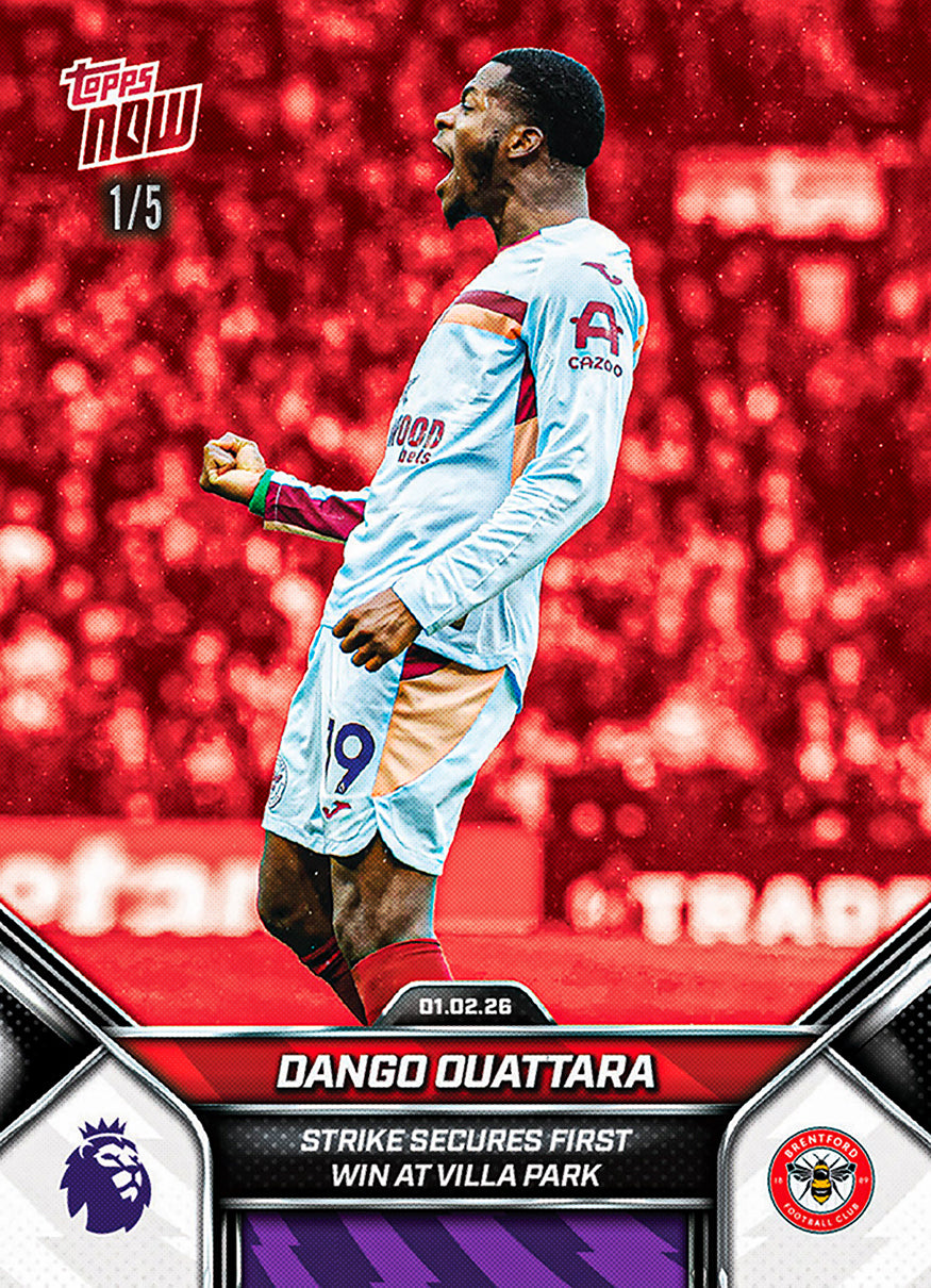 Dango Ouattara - 2025-26 Premier League Topps NOW - Card 124 - PR: 149 - Image 3