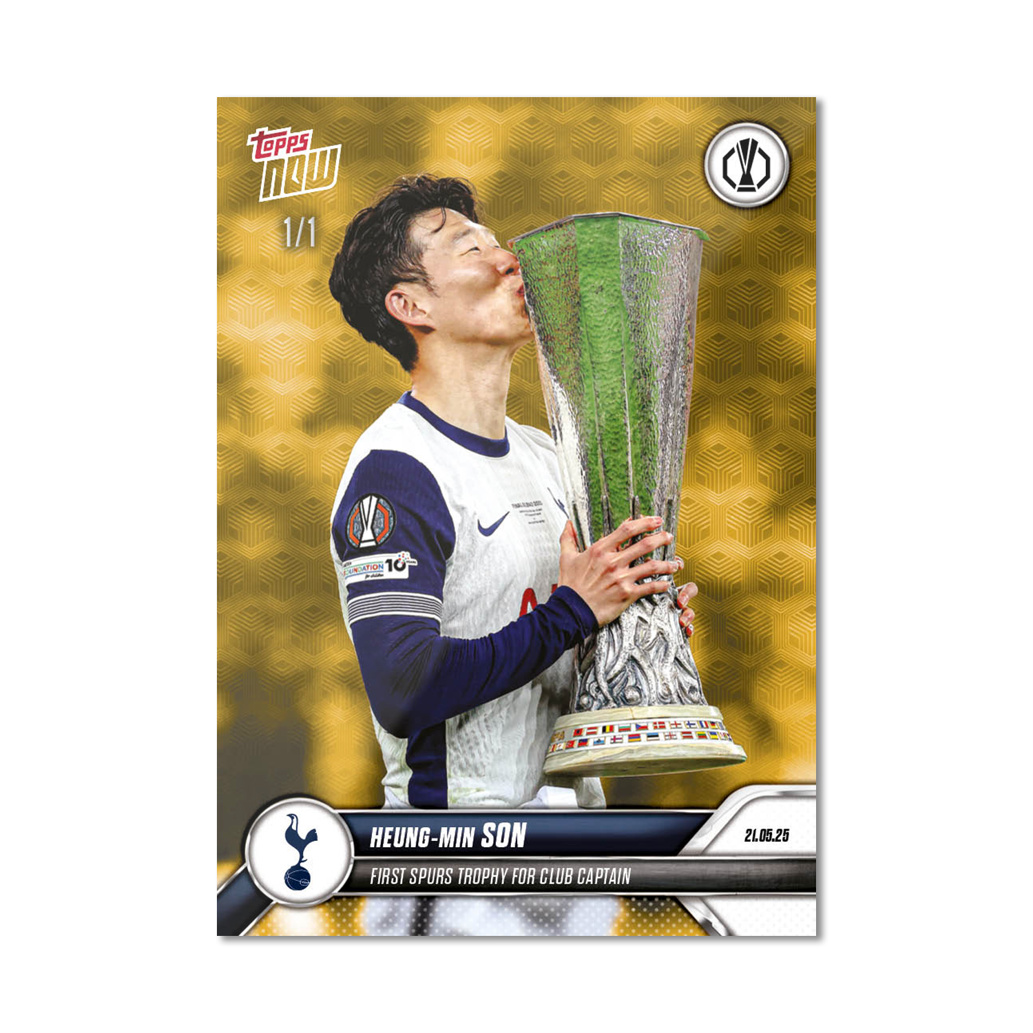 Heung-min Son - 2024-25 UEL Topps NOW Card 38 - PR: 6371 - Image 2