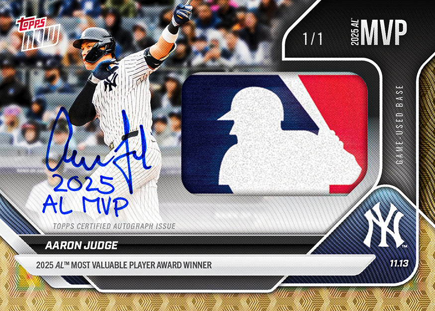 Alternative view of Aaron Judge - 2025 MLB Topps NOW - Card OS-8 - PR: 25,144