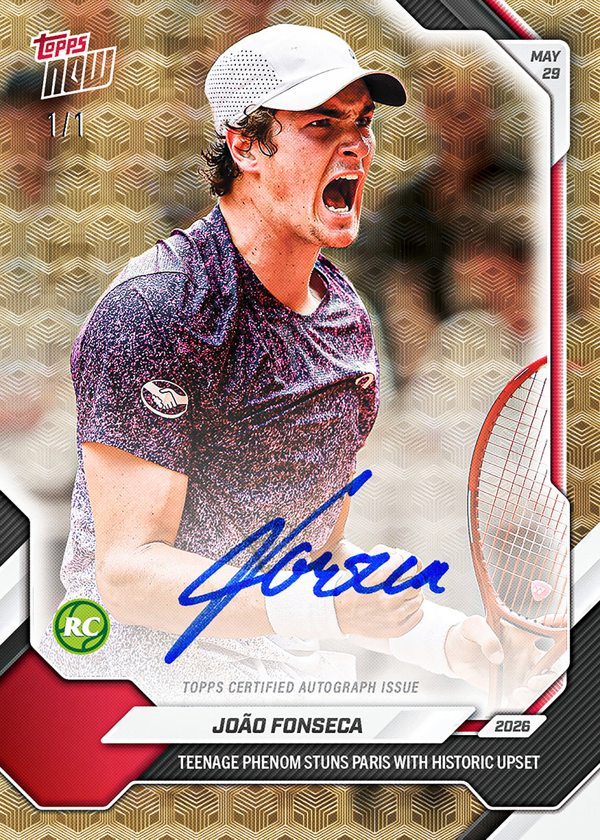 João Fonseca - 2026 Topps NOW Tennis - Card 15 - PR: 5616 - Image 2