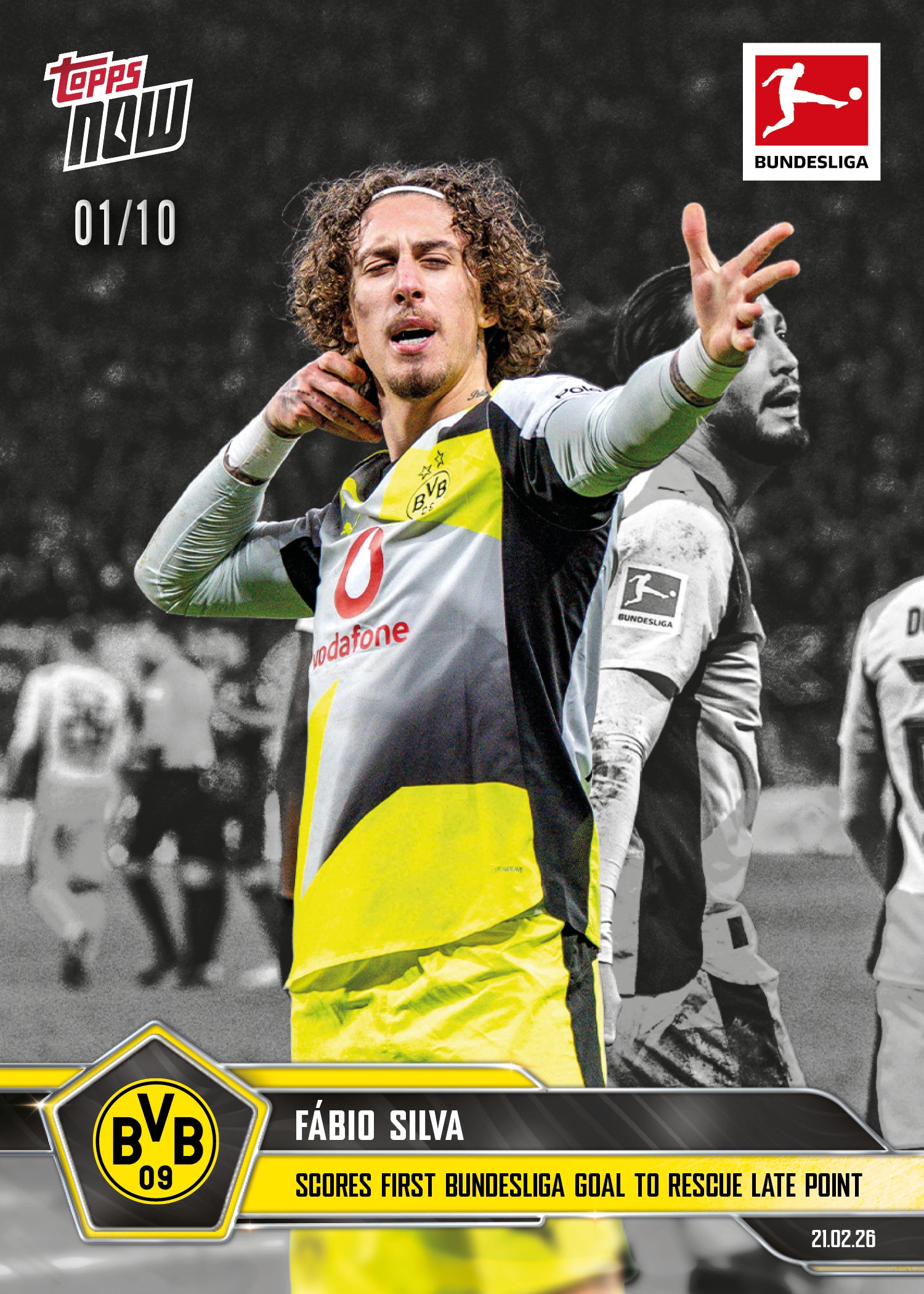 Fábio Silva- 2025-26 Bundesliga Topps NOW - Card 131 - PR: 295 - Image 4
