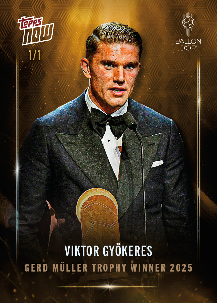Viktor Gyökeres - 2025 Ballon d'Or Topps NOW - Card 3 - LOOK FOR AUTO & RELICS - PR: 954 - Image 7
