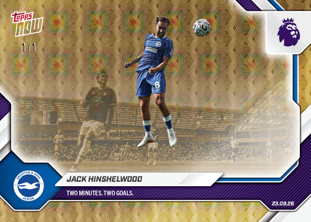 Jack Hinshelwood - 2026-27 Premier League Topps NOW - Card 7 - PR: 396 - Image 2