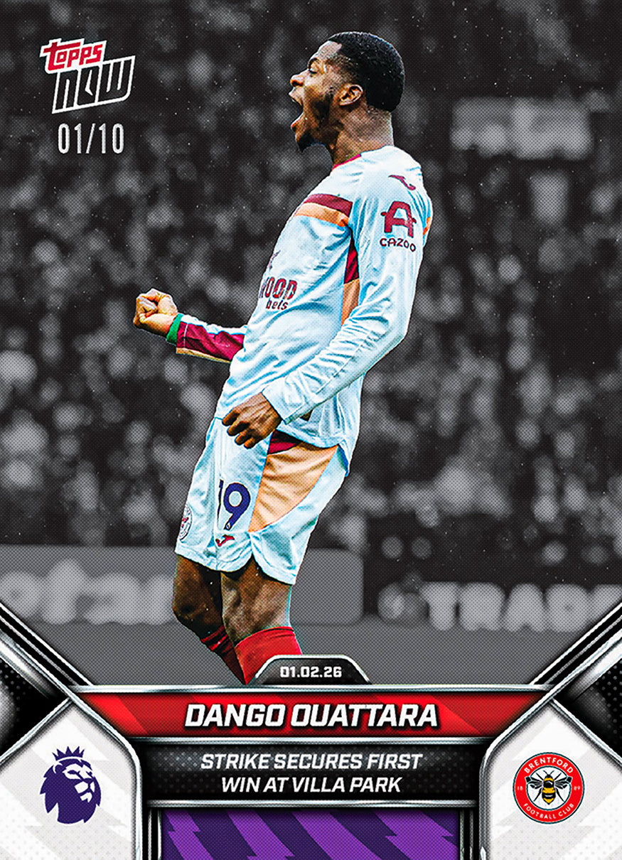 Dango Ouattara - 2025-26 Premier League Topps NOW - Card 124 - PR: 149 - Image 4