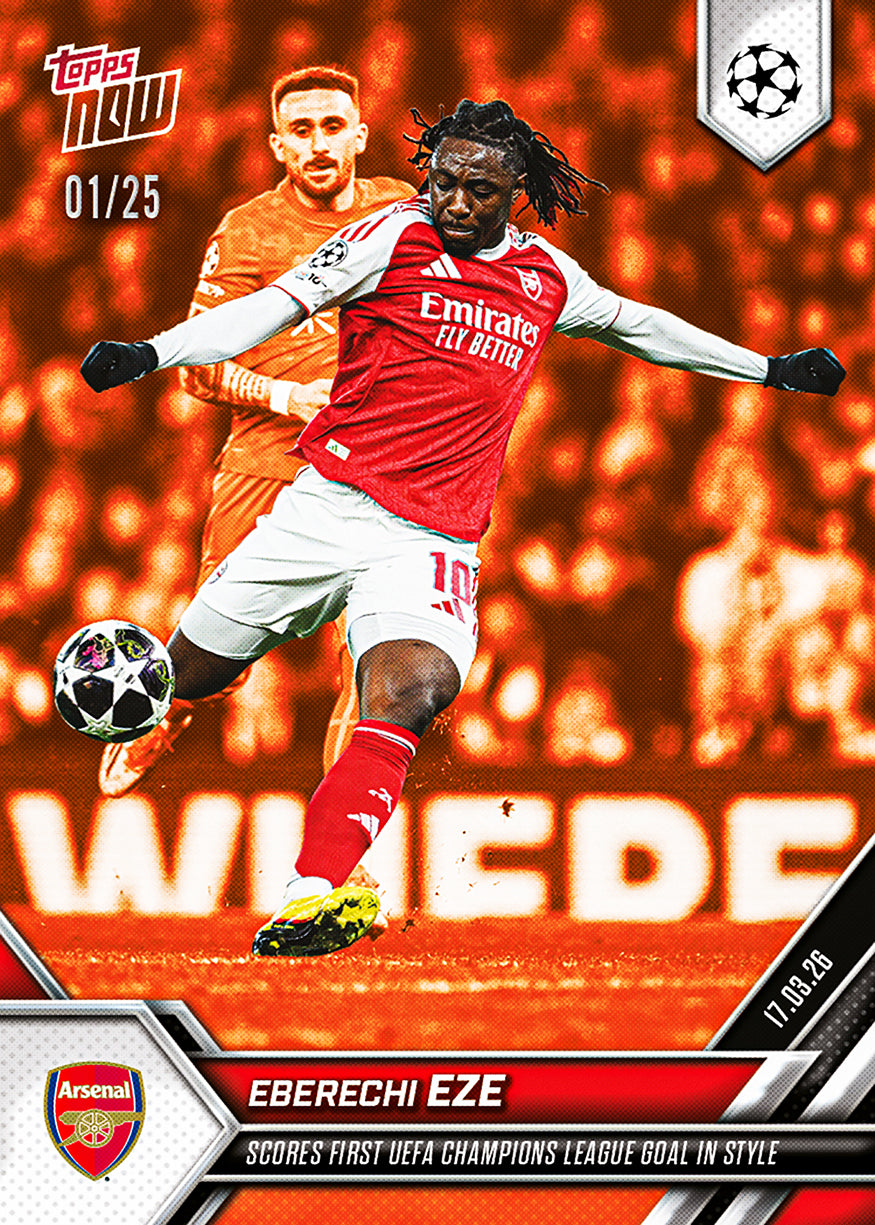 Eberechi Eze - 2025-26 UCL Topps NOW - Card 109 - PR: 987 - Image 5