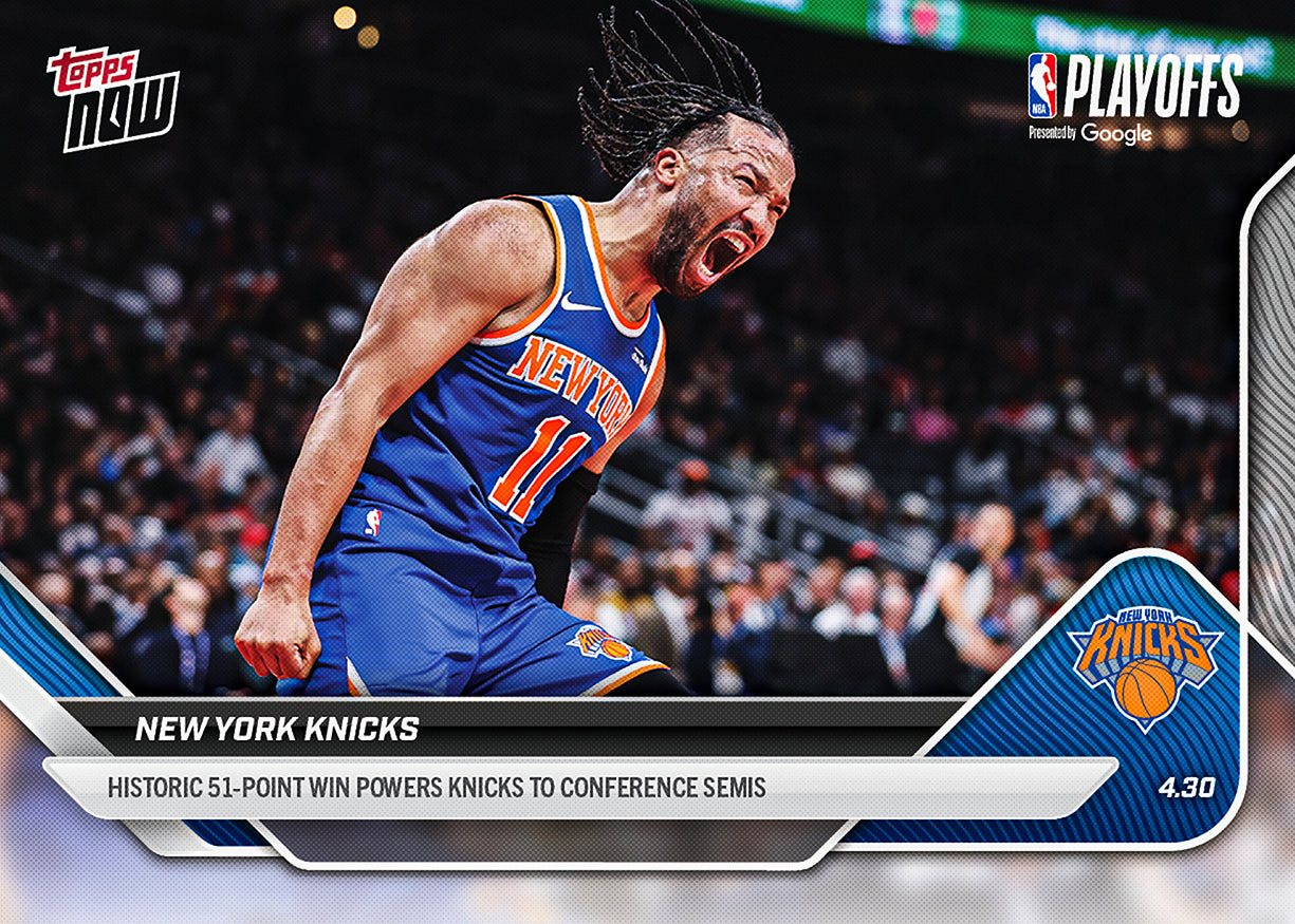 New York Knicks - 2025-26 NBA Topps NOW - Card 285 - PR: 1145
