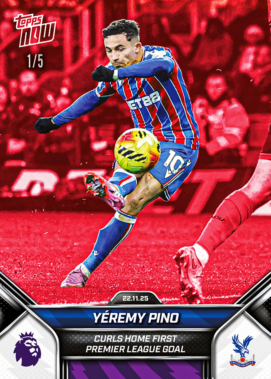 Yéremy Pino - 2025-26 Premier League Topps NOW - Card 61 - PR: 178 - Image 3