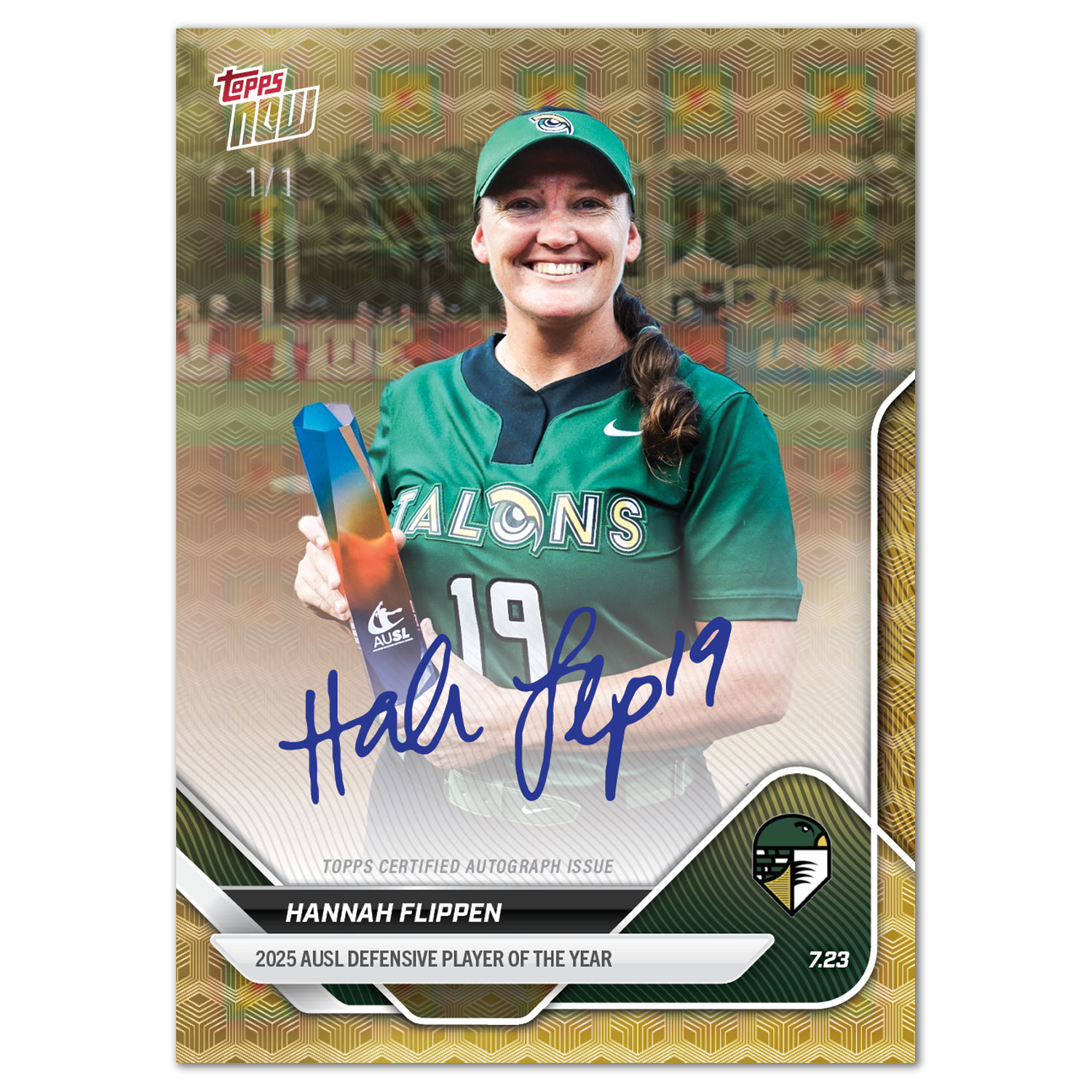 Hannah Flippen - 2025 AUSL Topps NOW - Card 27 - LOOK FOR AUTOS - PR: 770 - Image 2
