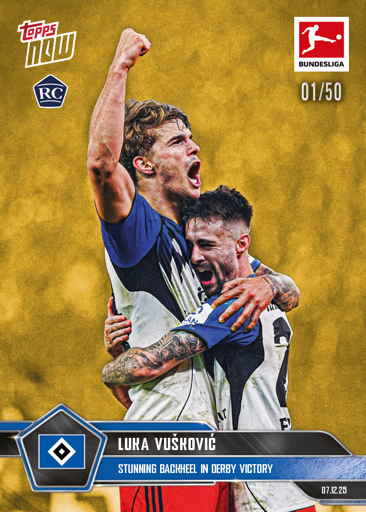 Luka Vušković - 2025-26 Bundesliga Topps NOW - Card 77 - PR: 2334 - Image 6