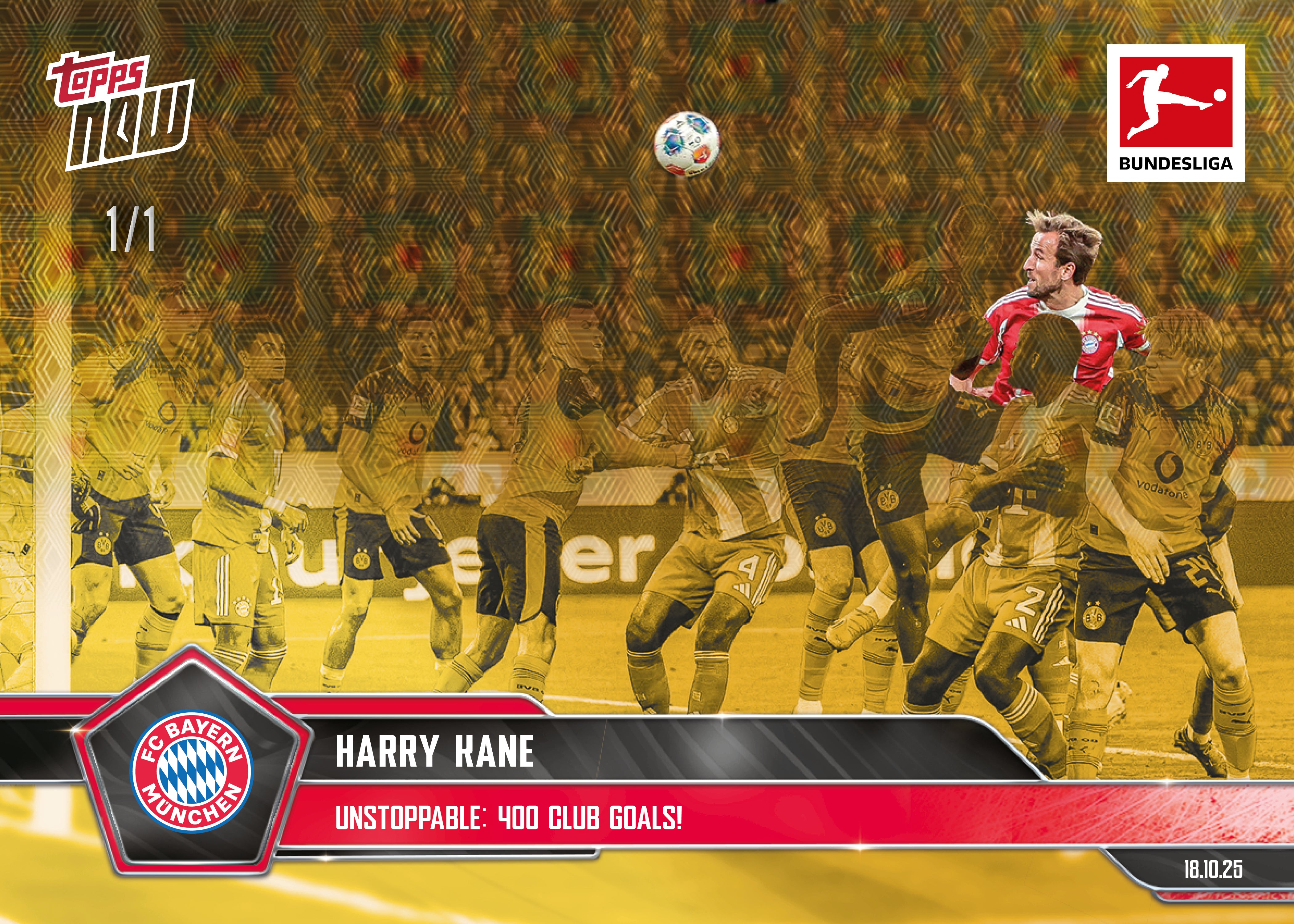 Harry Kane - 2025-26 Bundesliga Topps NOW - Card 43 - PR: 513 - Image 2