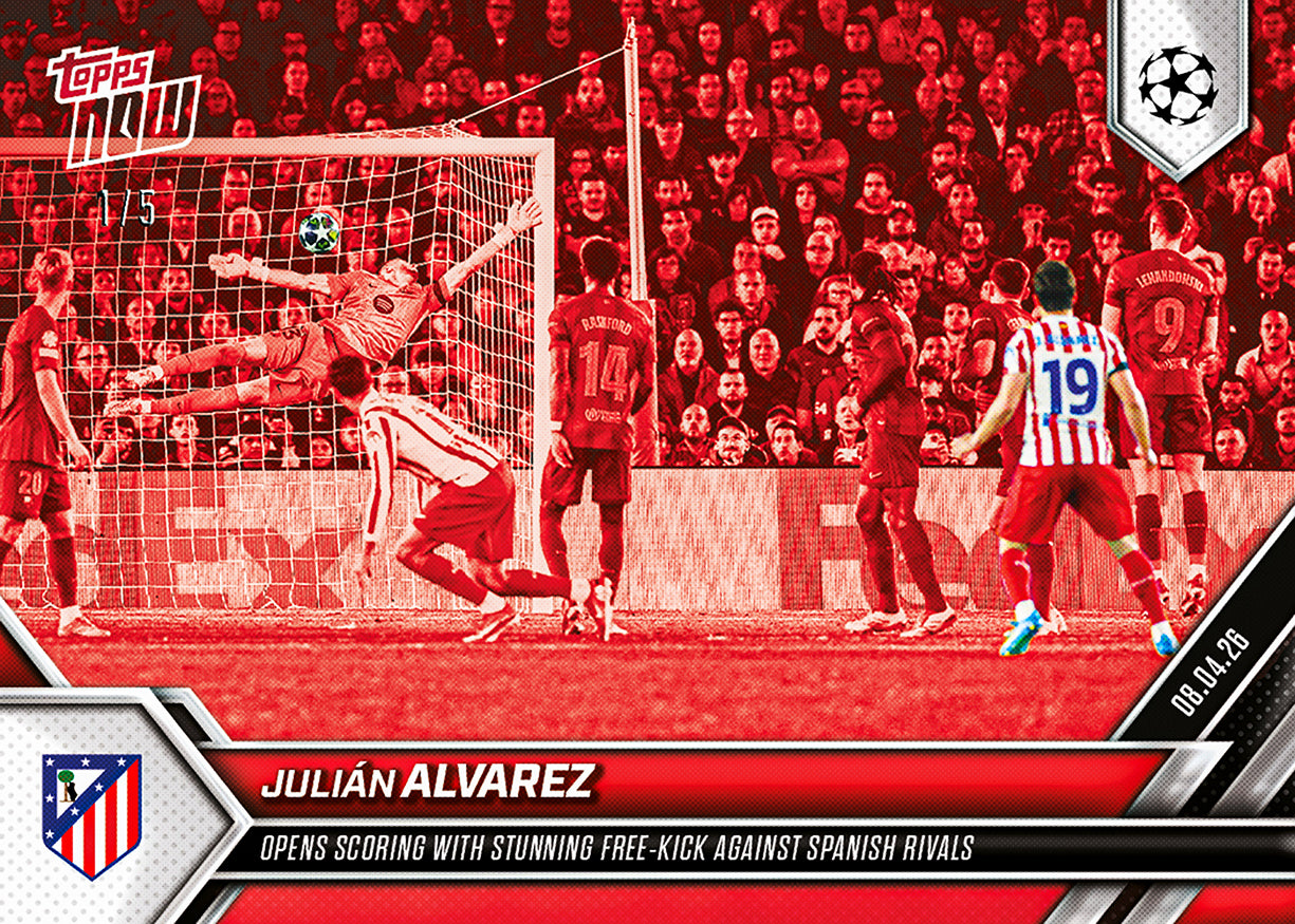Julián Alvarez - 2025-26 UCL Topps NOW - Card 119 - PR: 720 - Image 2