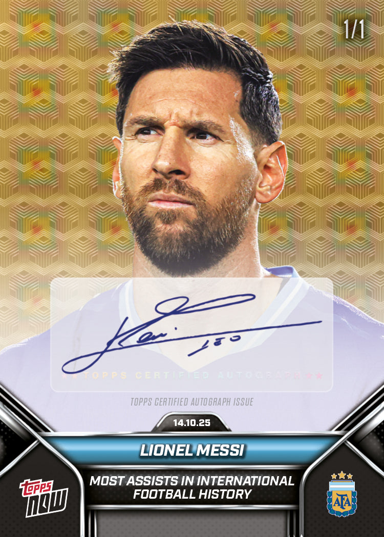 Lionel Messi - 2024-25 Argentina Topps NOW - Card 3 - PR: 8429 - Image 2