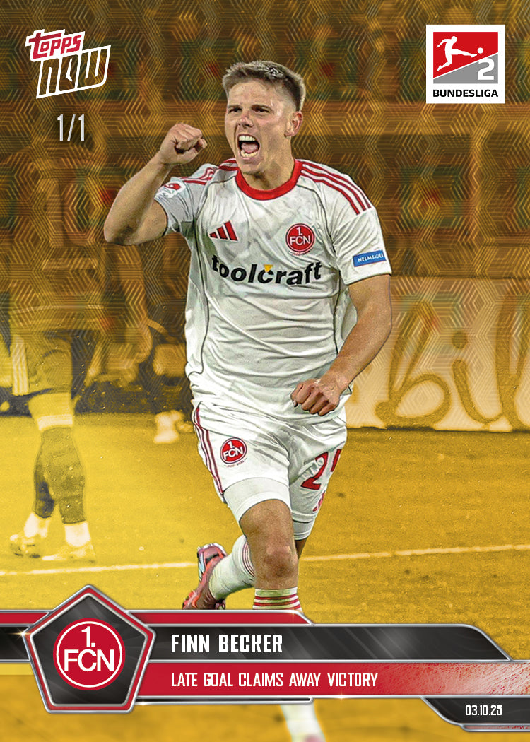 Finn Becker - 2025-26 Bundesliga Topps NOW - Card 36 - PR: 146 - Image 2