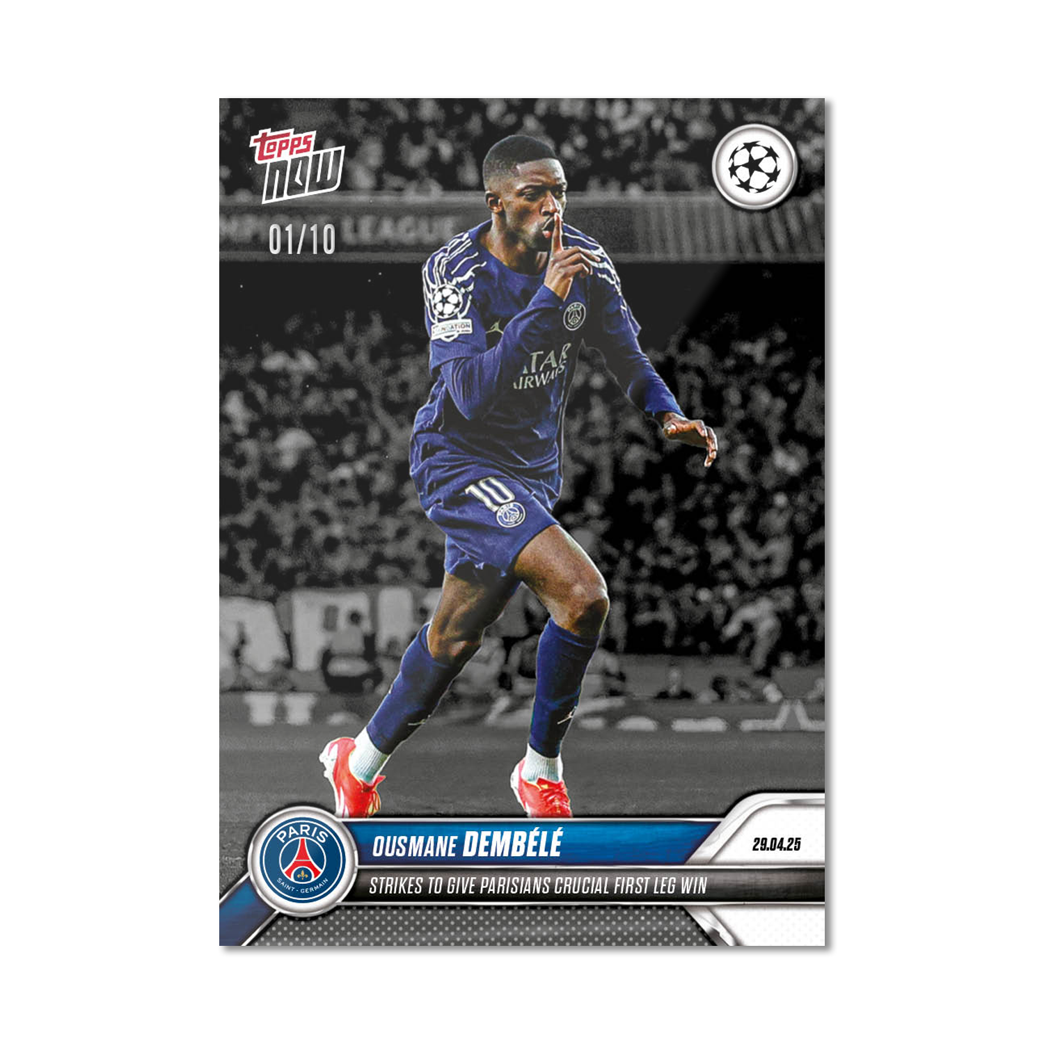 Ousmane Dembélé - 2024-25 UCL Topps NOW - Card 146 - PR: 398 - Image 4