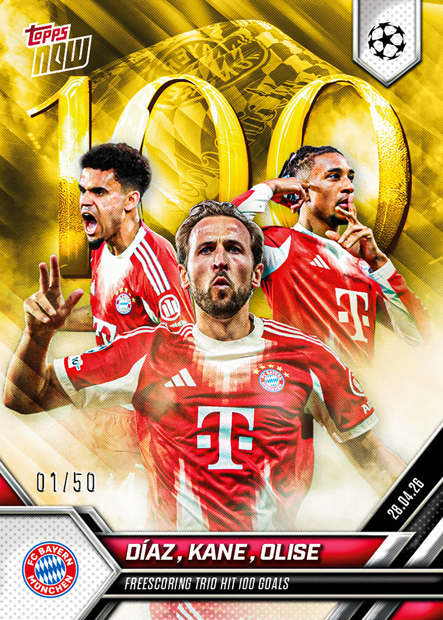 Harry Kane / Michael Olise / Luis Díaz - 2025-26 UCL Topps NOW - Card 127 - PR: 6306 - Image 6