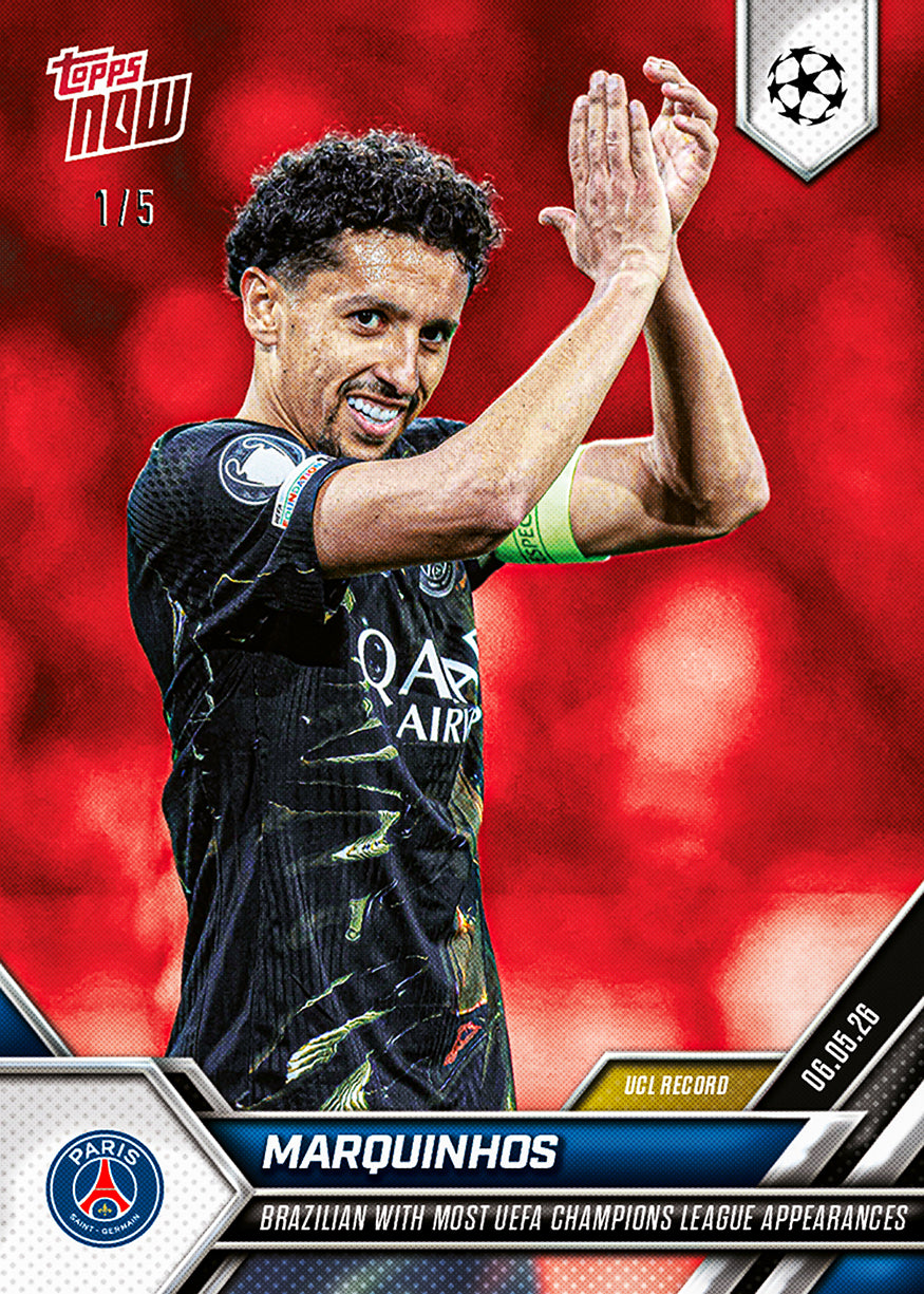 Marquinhos - 2025-26 UCL Topps NOW - Card 135 - PR: 400 - Image 3