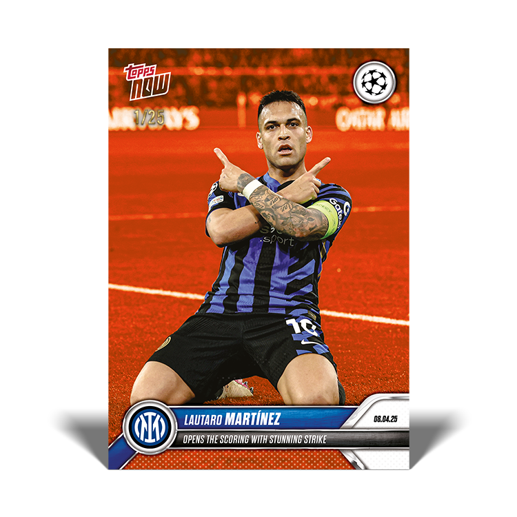 Lautaro Martínez - 2024-25 UCL Topps NOW - Card 132 - PR: 265 - Image 5