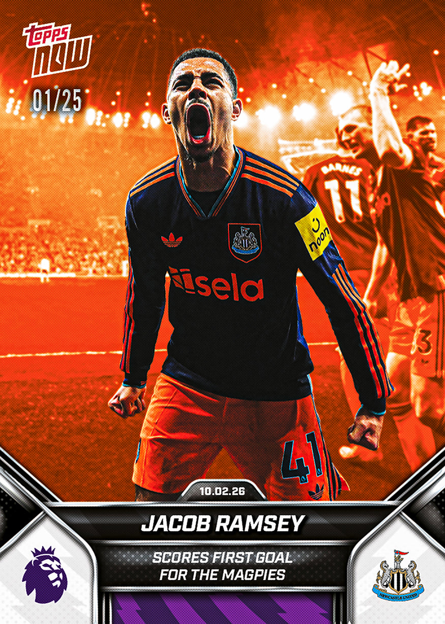 Jacob Ramsey - 2025-26 Premier League Topps NOW - Card 135 - PR: 240 - Image 5