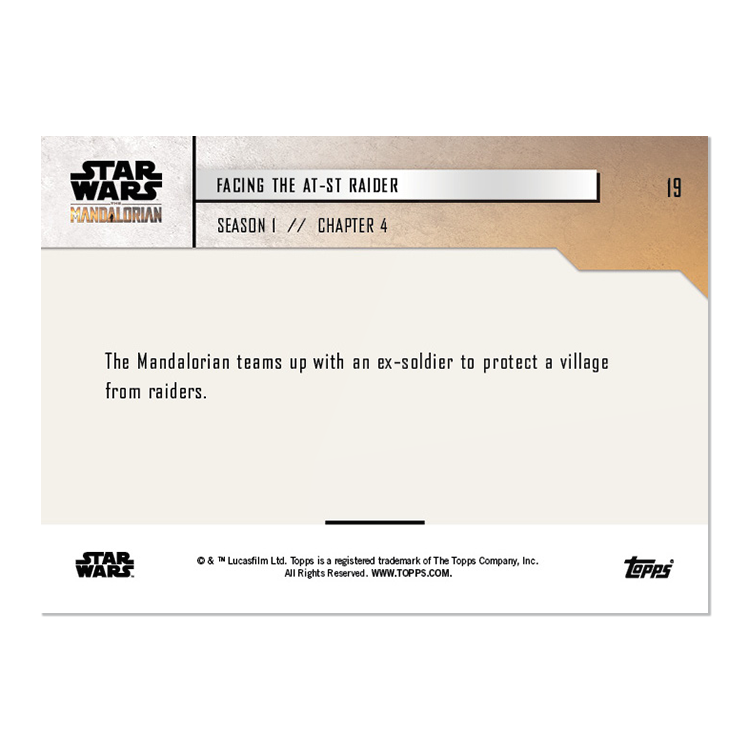 Star Wars: The Mandalorian TOPPS NOW 5-Card Pack - S1 : Chapter 4 - Print Run: 1004 - Image 9