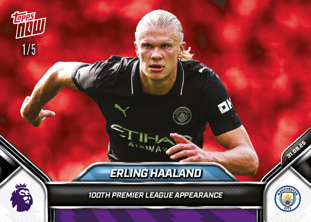 Erling Haaland - 2025-26 Premier League Topps NOW - Card 15 - PR: 1340 - Image 3