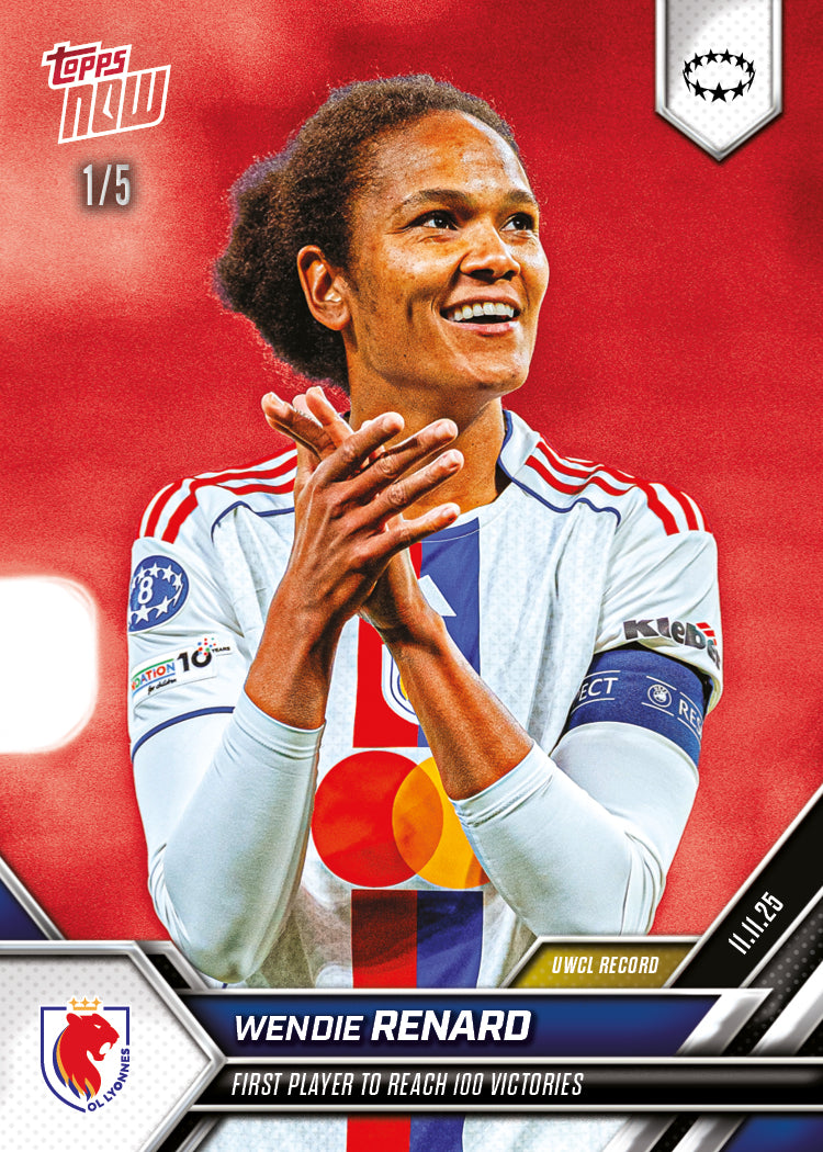 Wendie Renard - 2025-26 UWCL Topps NOW - Card 5 - PR: 155 - Image 3