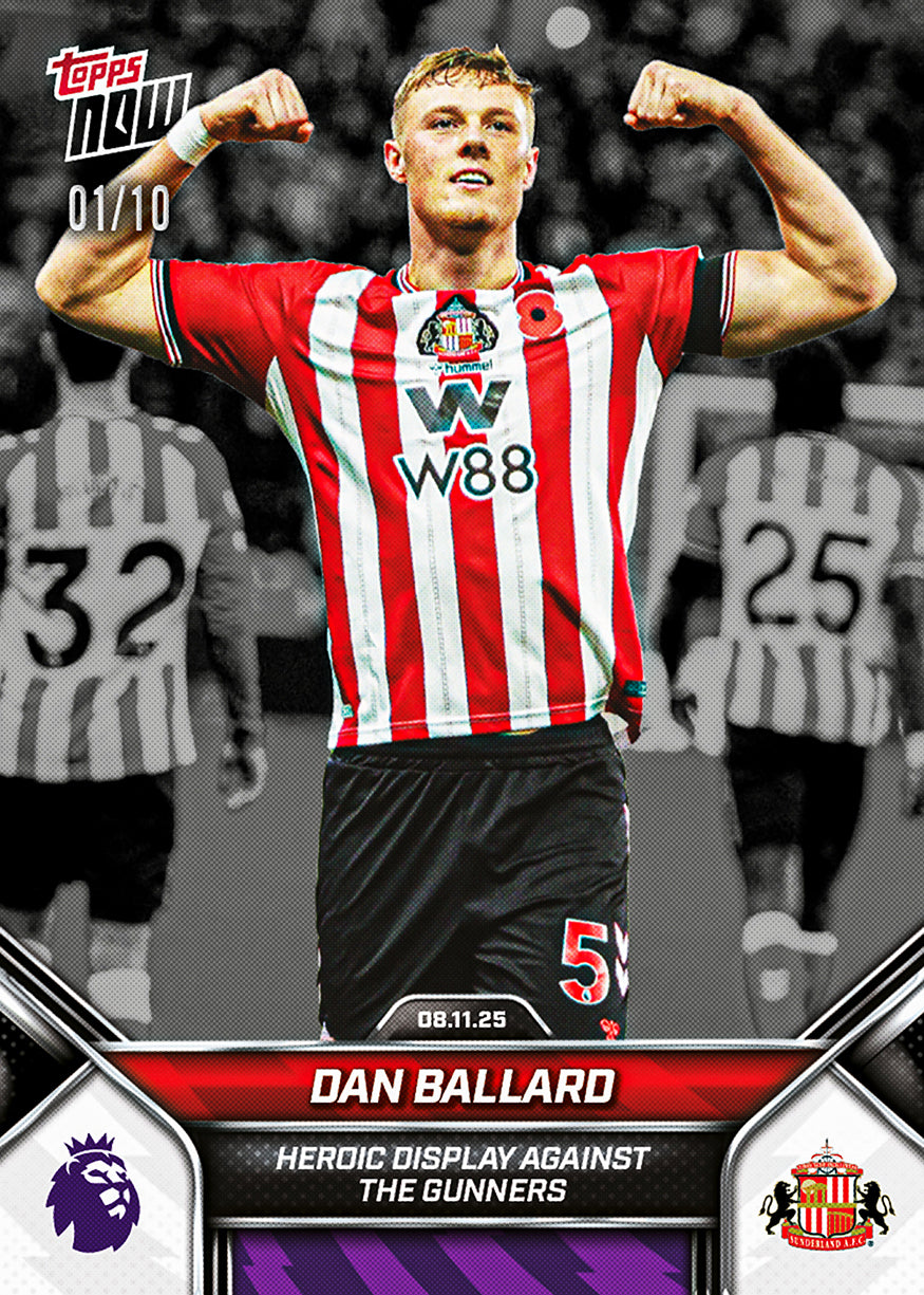 Dan Ballard - 2025-26 Premier League Topps NOW - Card 52 - PR: 639 - Image 4