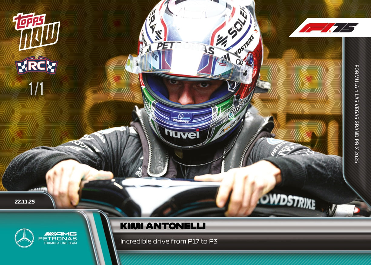 Kimi Antonelli - 2025 Formula 1 Topps NOW - Card 81 - PR: 3099 - Image 2