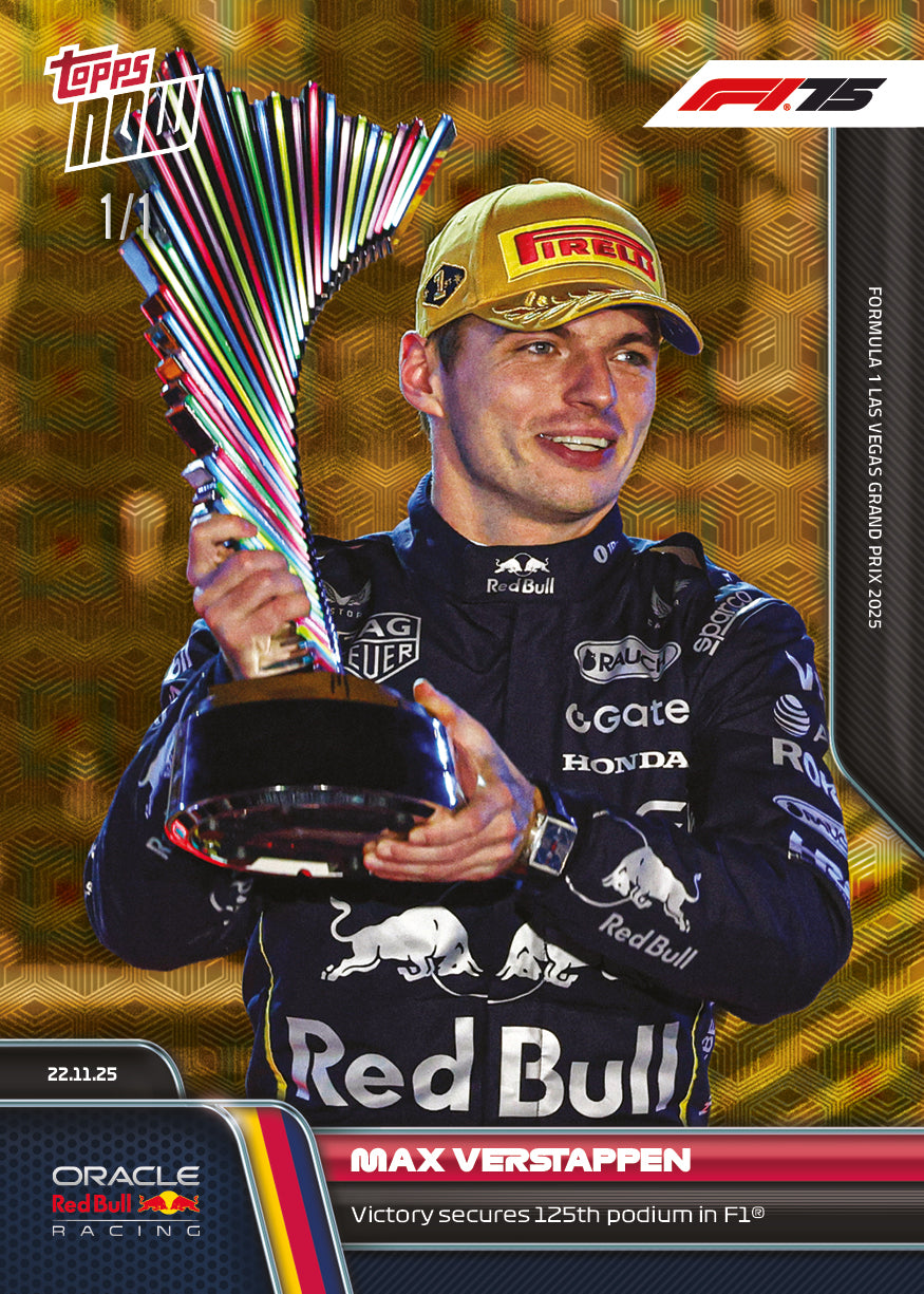 Max Verstappen - 2025 Formula 1 Topps NOW - Card 79 - PR: 4125 - Image 2