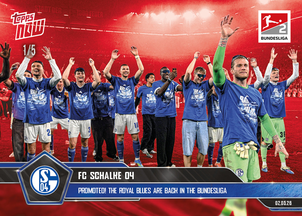 FC Schalke 04 - 2025-26 Bundesliga Topps NOW - Card 186 - PR: 953 - Image 3