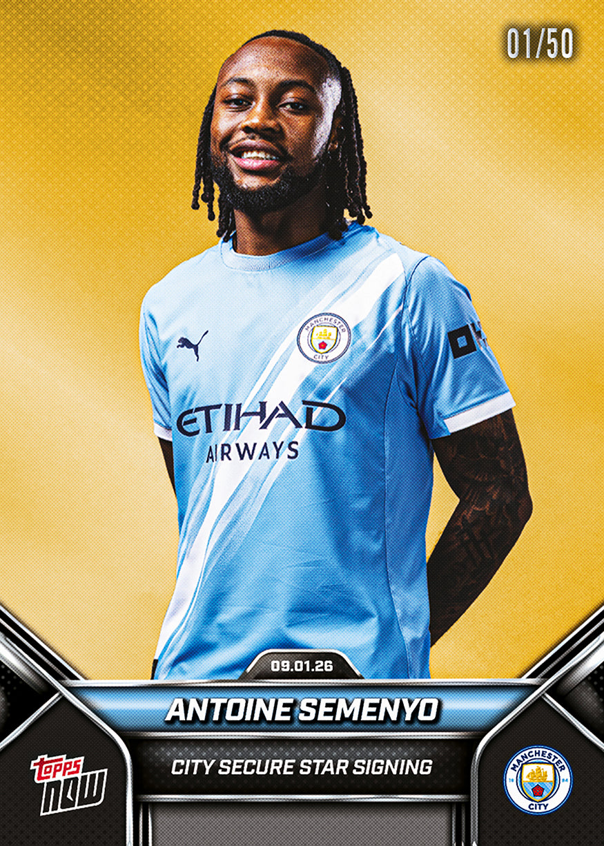 Antoine Semenyo - 2025-26 Manchester City Topps NOW - Card 1 - PR: 1845 - Image 7