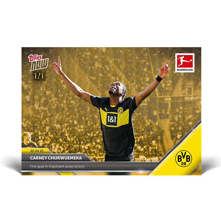 Carney Chukwuemeka - 2024-25 Bundesliga Topps NOW Card 157 - PR: 132 - Image 3