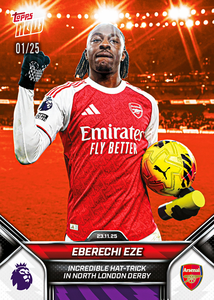 Eberechi Eze - 2025-26 Premier League Topps NOW - Card 58 - PR: 3021 - Image 5