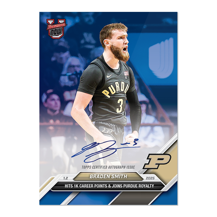 On-Card Autograph # to 49 or Lower - Braden Smith - 2024 Bowman U Now Card 39 - Image 6
