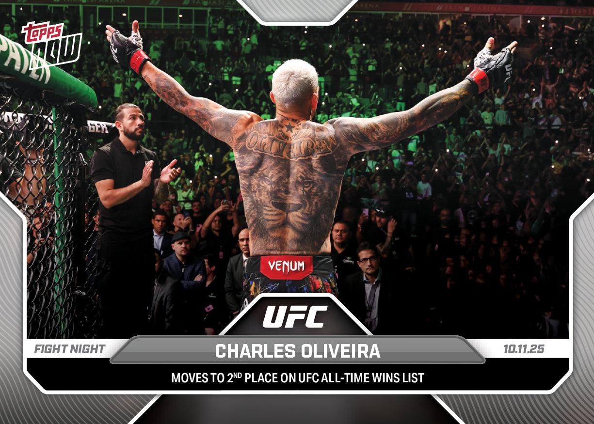 Charles Oliveira - 2025 UFC Topps NOW - Card 34 - PR: 1150 - Image 3