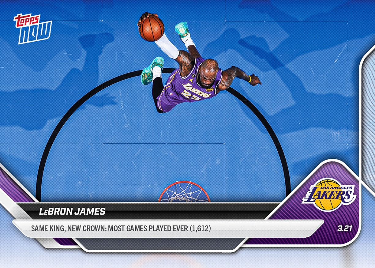 LeBron James - 2025-26 NBA Topps NOW - Card 221 - PR: 11227 - Image 2