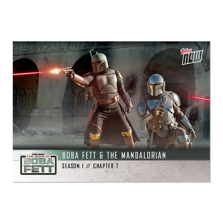Alternative view of 2022 Star Wars TOPPS NOW - 5-Card Pack - Book of Boba Fett Chapter 7 - PR: 1920