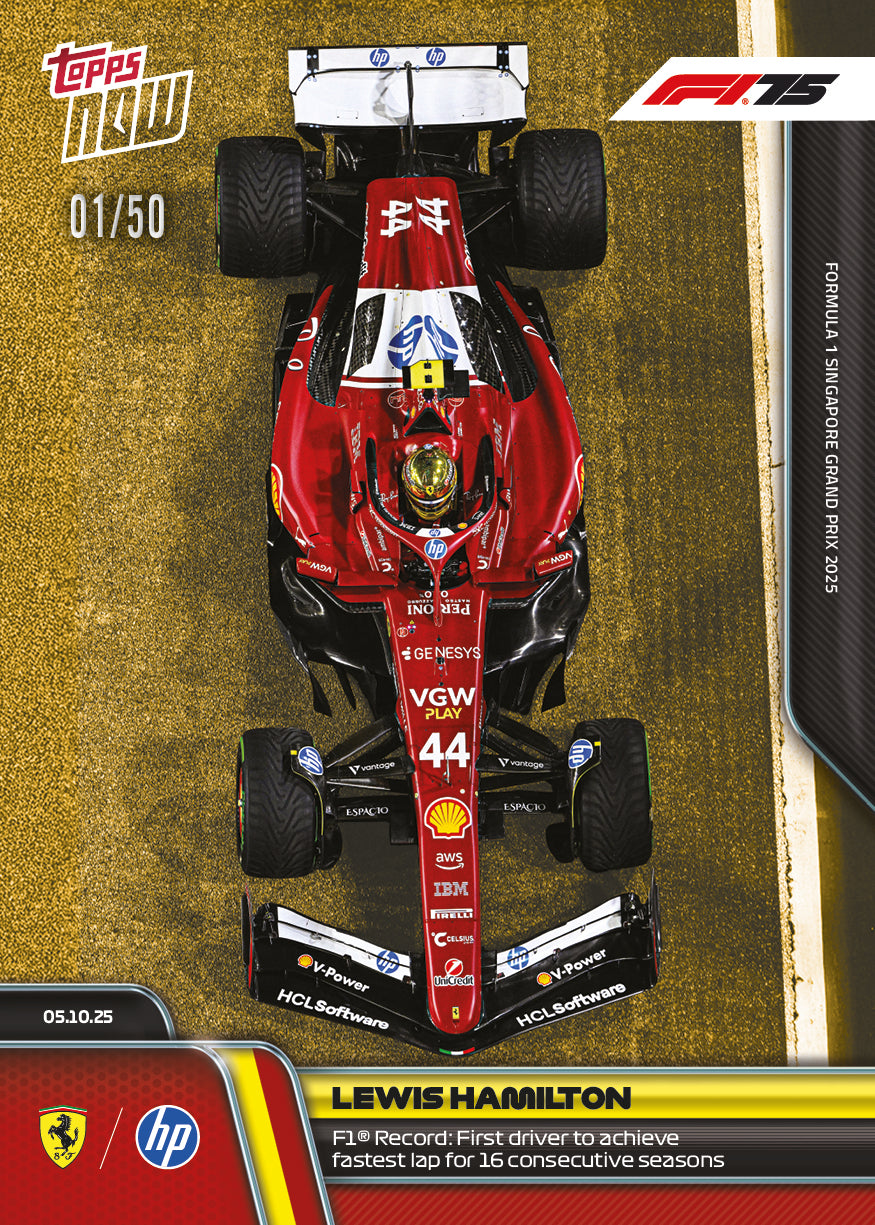 Lewis Hamilton - 2025 Formula 1 Topps NOW - Card 69 - PR: 4082 - Image 6