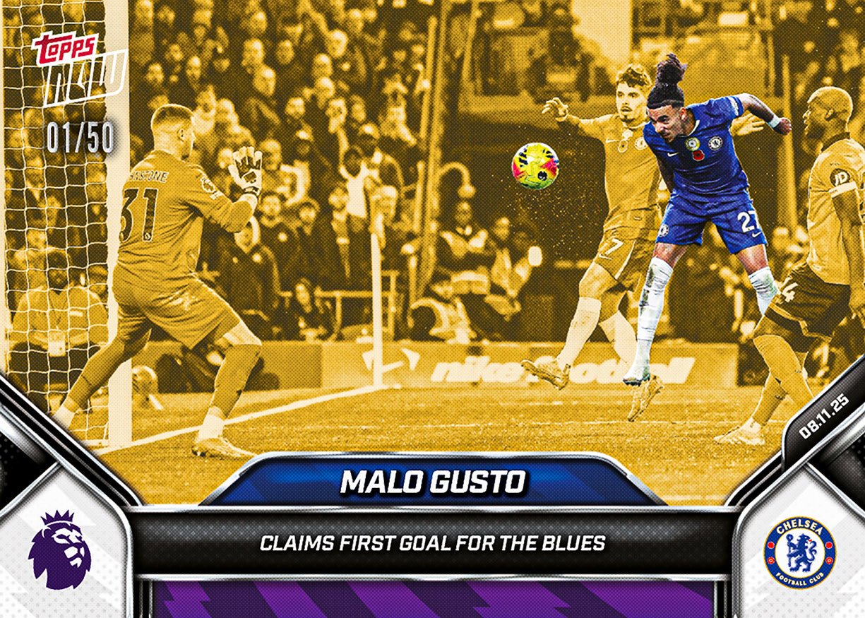 Malo Gusto - 2025-26 Premier League Topps NOW - Card 54 - PR: 248 - Image 6