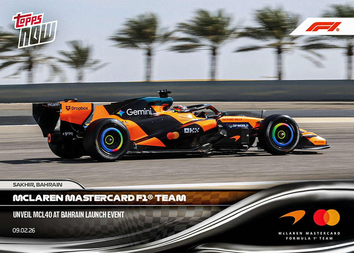 McLaren Mastercard F1 Team - 2026 Formula 1 Topps NOW - Card 9 - PR: 3753 - Image 2