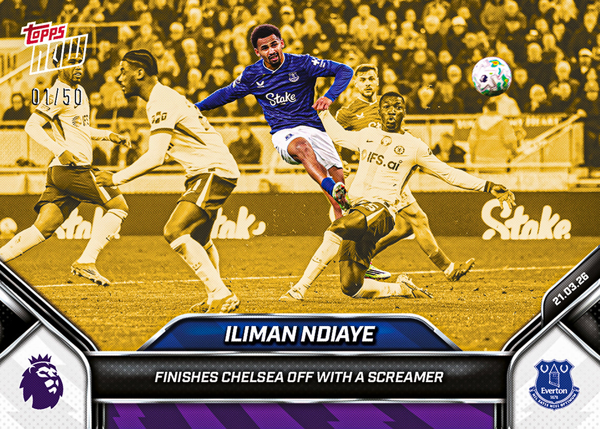 Iliman Ndiaye - 2025-26 Premier League Topps NOW - Card 161 - PR: 325 - Image 6