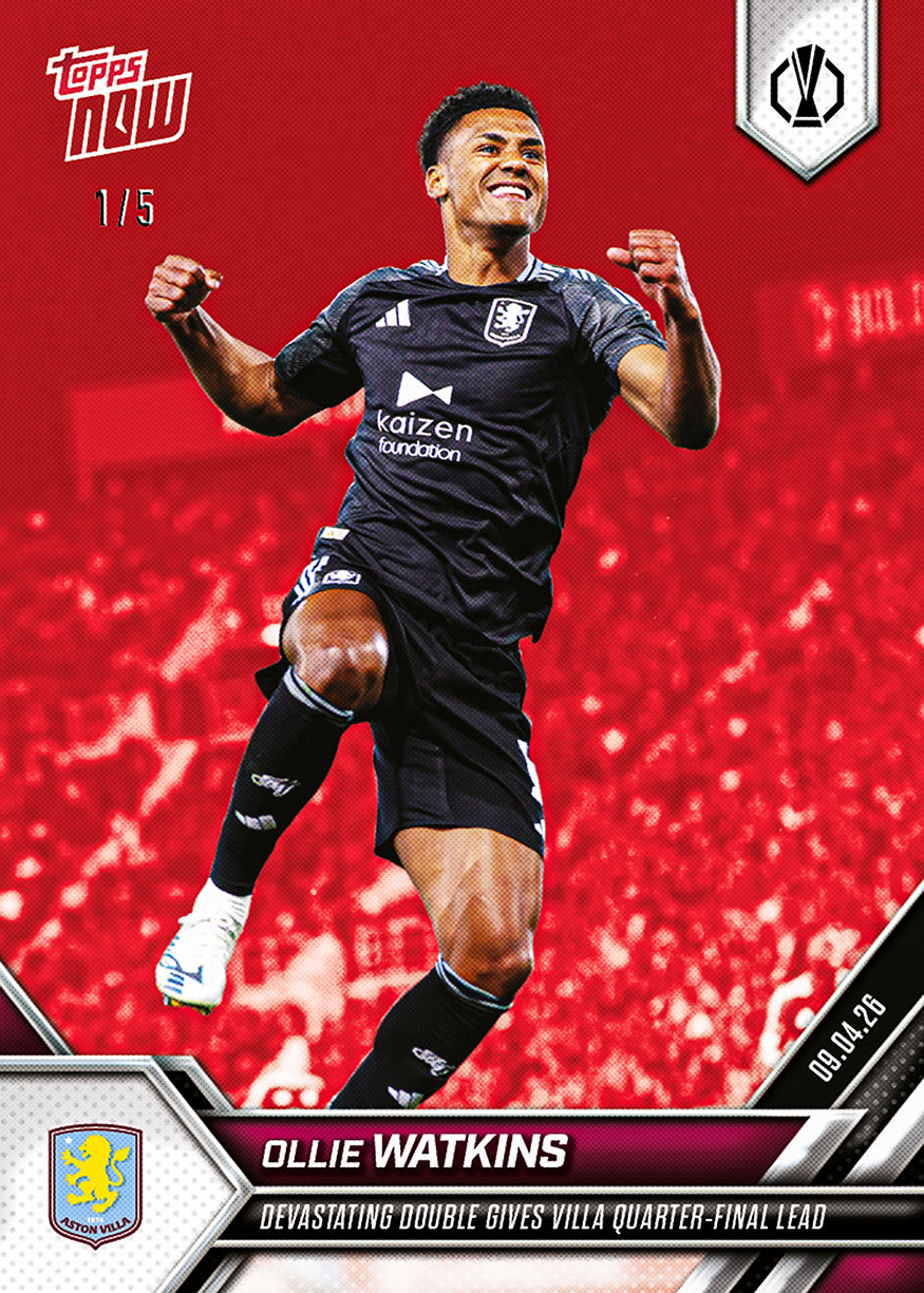 Ollie Watkins - 2025-26 UEL Topps NOW - Card 26 - PR: 187 - Image 3