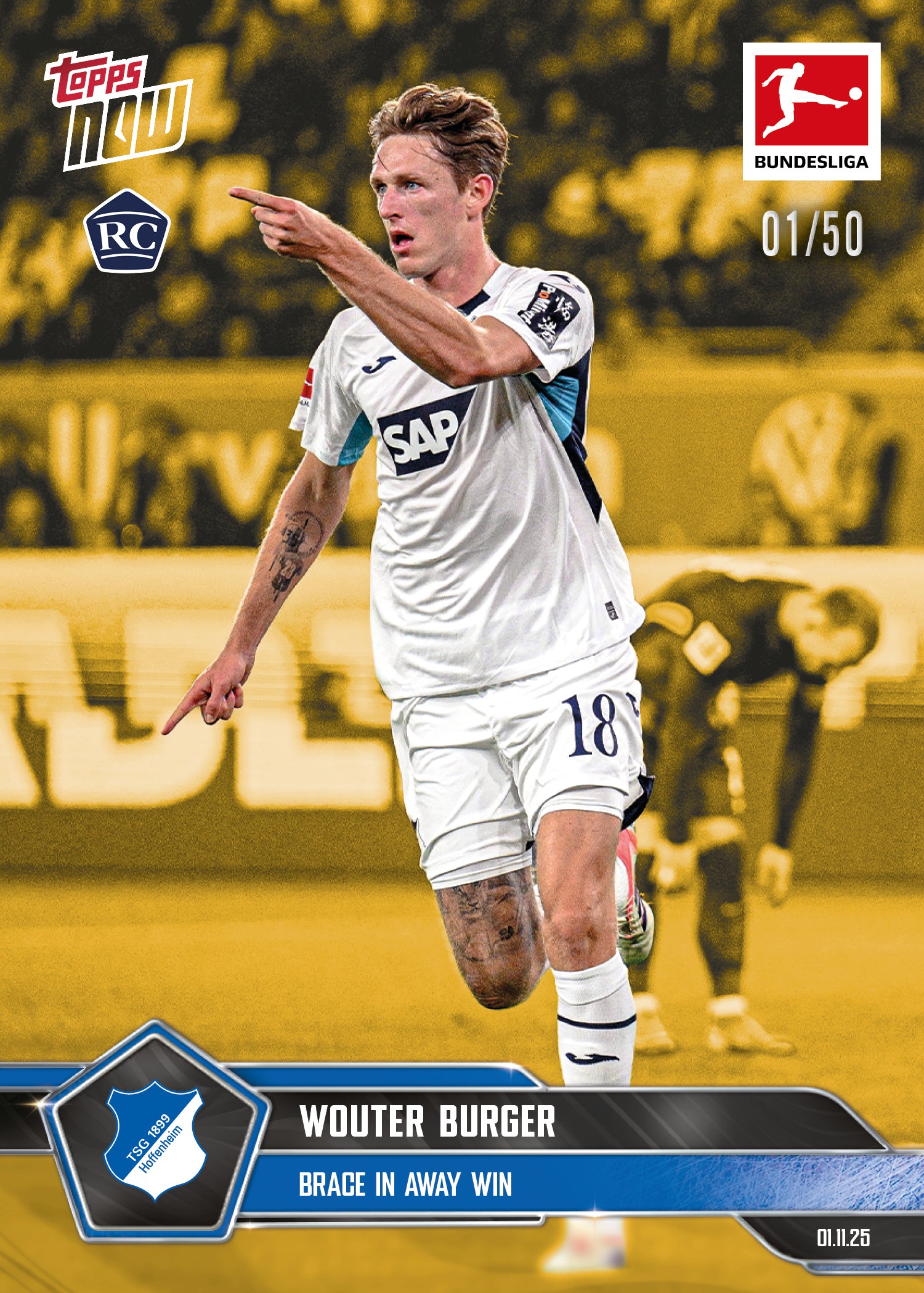 Wouter Burger - 2025-26 Bundesliga Topps NOW - Card 55 - PR: 217 - Image 6