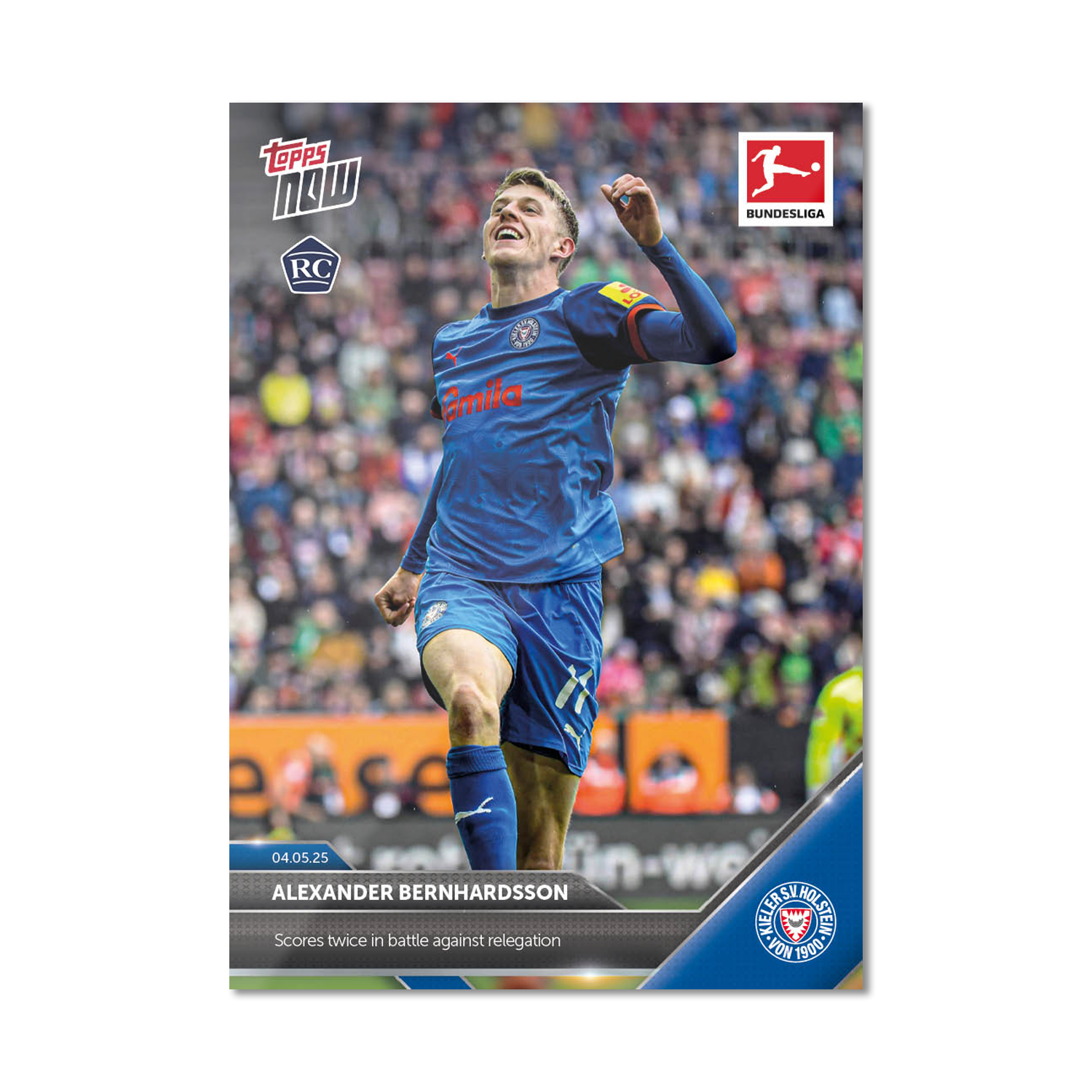 Alexander Bernhardsson - 2024-25 Bundesliga Topps NOW - Card 181 - PR: 86