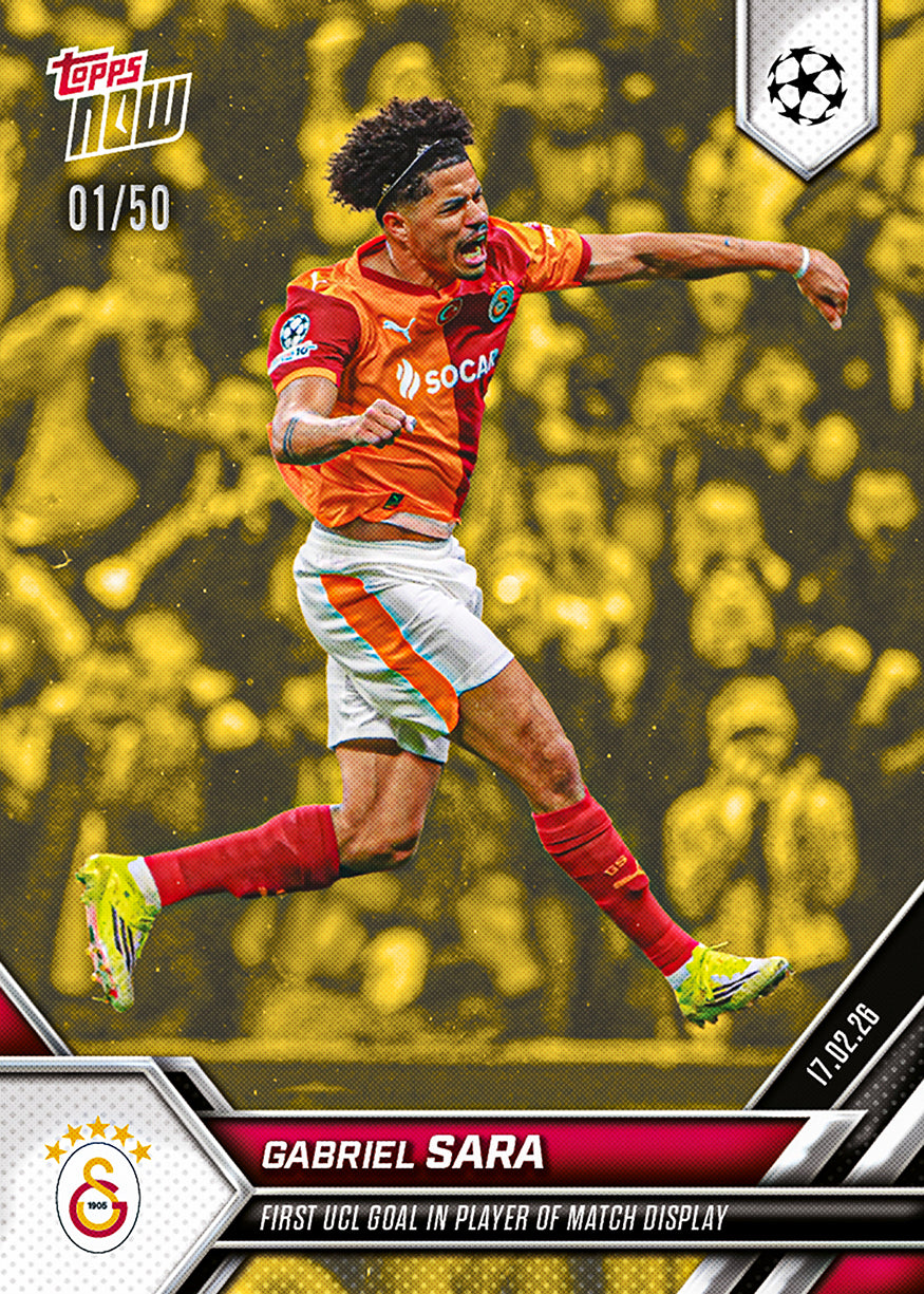 Gabriel Sara - 2025-26 UCL Topps NOW - Card 91 - PR: 509 - Image 6